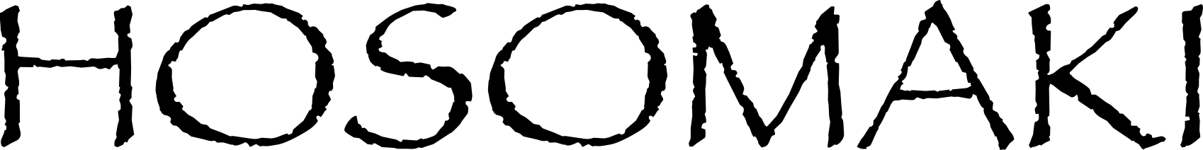 Hosomaki menu